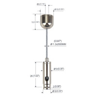 Prix usine plafond de câble en acier Système de suspension suspendu support de câble en acier réglable kit de suspension