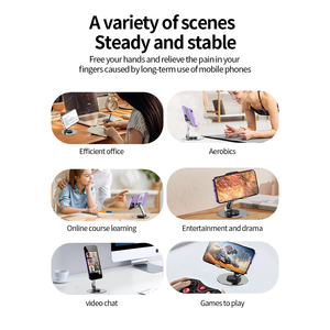 Supporto Pieghevole in Metallo per Telefono e Tablet, Stabile con Rotazione a 360 Gradi, Compatibile con <span class=keywords><strong>iPhone</strong></span> 15 16 17 - Product Image 4
