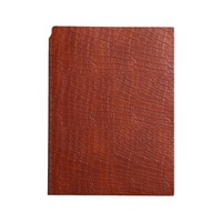Carnet de notes A5 à texture crocodile avec couverture souple en cuir PU et emplacement pour stylo