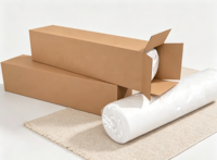 Matelas à ressorts ensachés indépendants à soutien zoné, matelas hybride roulé sur mesure, vente en gros