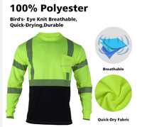 Polo de travail haute visibilité avec bandes réfléchissantes, pantalon de travail, chemise haute visibilité pour la route, chemise ignifuge