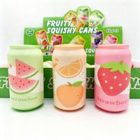 Canette de Fruits Simulés, Facile à Presser, Canette de Boisson en PU à Rebond Lent, Jouet de Décompression, Jouet Anti-Stress et Relaxant, Vente en Gros
