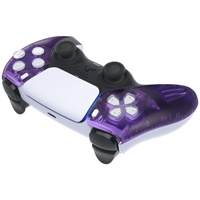Coque de remplacement transparente violette DIY EXtremerate à prix de gros pour manette de jeu PS5