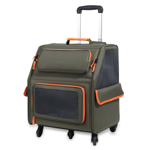 Mochila transportadora de mascotas 3 en 1 con ruedas desmontables, bolsa de viaje multifuncional para gatos, OEM - Product Image 3