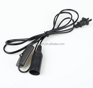 Support de lampe avec cordon d'alimentation 1,8 m <span class=keywords><strong>E27</strong></span> EU, luminaire suspendu LED, adaptateurs de douille pour ampoules avec interrupteur 220 V - Product Image 2