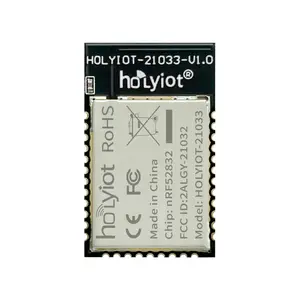 Holyiot Module Zigbee à puce nordique nRF52832 à faible coût Module sans fil Bluetooth