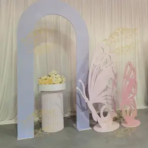 Nouveau design PVC acrylique décoration de mariage arc de piste de danse support de toile de fond pour les décorations de fête de mariage