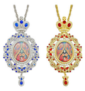 <span class=keywords><strong>Cruz</strong></span> de Natividad <span class=keywords><strong>ortodoxa</strong></span> de aleación de Zinc HT con cadena <span class=keywords><strong>Cruz</strong></span> pectoral <span class=keywords><strong>ortodoxa</strong></span> <span class=keywords><strong>rusa</strong></span> redonda para sacerdote obispo - Product Image 1