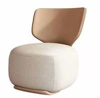 Fauteuil de détente moderne en tissu, dossier solide, rembourrage doux, mobilier de salon, design minimaliste pour la maison, le bureau et la chambre
