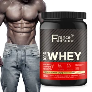 Whey Protein Supplement Powder naturally flavored Vanilla 2 pounds Workout Muscle Building Growth
