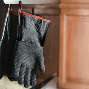 Gants de barbecue en néoprène imperméables, résistants à la chaleur et ignifuges, à manches longues de 14 pouces, pour friteuse à <span class=keywords><strong>dinde</strong></span>, fumoir, barbecue - Product Image 6