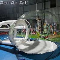 Tente gonflable à bulles, tente à bulles en PVC, tente gonflable transparente, ballon transparent gonflable pour fête, mariage ou jeu