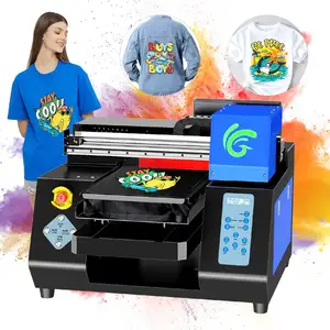 XP600 double print head t shirt DTG printer for shoes bags sweater hoodie A3 flatbed printing machine
