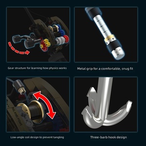 Ensemble de blocs de construction Southwind Fishing Spinning Reel, pêche en mer, jouet éducatif pour enfants, développement cérébral, assemblage DIY - Product Image 4
