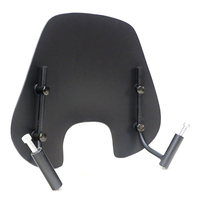 Pare-brise de moto noir, écran de protection contre le vent en PMMA pour Piaggio Zip