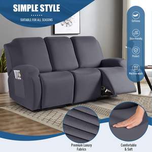 Sağlam Yatar Koltuk Örtüsü Elektrikli Kanepe Örtüsü Yıkanabilir Polyester Modern Özel Ev Dekorasyonu - Product Image 2