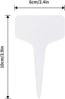 Étiquettes de plantes en plastique de 6x10 cm étiquettes de piquet de jardin de type T marqueurs de plantes imperméables signes de plantes réutilisables pour graines en pot