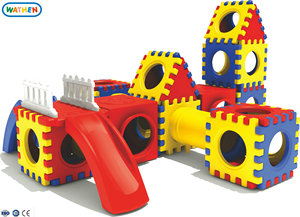 Maison de jeu en plastique multifonctionnelle pour enfants <span class=keywords><strong>avec</strong></span> <span class=keywords><strong>toboggan</strong></span>, utilisée dans le jardin - Product Image 4