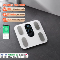 Balance intelligente de calcul de la graisse corporelle et du rythme cardiaque pour salon de beauté, avec écran LCD couleur, balance numérique pour la graisse corporelle, pour la maison