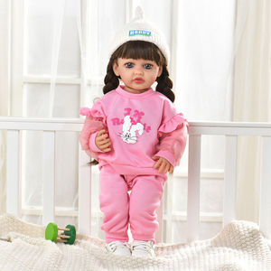 Yeezwood 55Cm Offre Spéciale fonction musique Silicone mignon grande poupée Reborn enfant en bas âge bébé jouet vraies poupées pour les filles - Product Image 2