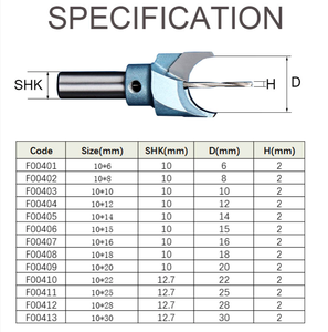 L-N259 Dia.6-30mm Carbide Woodworking Bead Drill <strong>Bits</strong> <strong>10mm</strong> Shank Wooden Buddha Ball <strong>Router</strong> <strong>Bit</strong> Beads Industrial Grade Hand Tools - Product Image 4