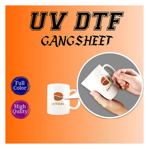 Adhésif permanent lavable imperméable à l'eau Uv DTF fleurs florales bouteille pots étiquettes 3D UV DTF autocollants - Product Image 3