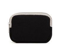 Pochette zippée en néoprène personnalisée, petite, multi-usages, pour ranger des pièces de monnaie, des écouteurs, des chargeurs, des câbles de données, des cartes