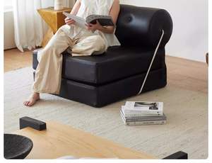 Canapé-lit en tissu pour salon, extérieur, appartement, idéal pour les personnes qui recherchent le confort, 2 places, petit format, minimaliste, moderne, convertible, pour école, hôtel, salle à manger - Product Image 3