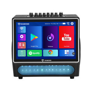 เครื่อง5.25ลำโพงคู่เสียงทุ้ม2ทางฝังเพชร40W ระบบ Android แรงสูงลำโพงคาราโอเกะแบบ all-in-<span class=keywords><strong>one</strong></span> พร้อมหน้าจอสัมผัส - Product Image 2