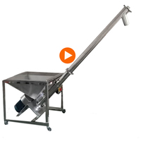 Convoyeur de poudre automatique de haute qualité de qualité alimentaire SS304 trémie unique facile à ouvrir chargeur de vis de poudre de tarière