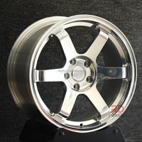 Rines de Aleación de Aluminio Forjado TE37 de 17-20 Pulgadas, 4x100, Cromados, para Honda GE6 GE8 GK5 GR3, Toyota Yaris MXPH10, Nissan