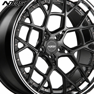Jantes forgées NJQS de haute qualité pour SUV <span class=keywords><strong>4x4</strong></span> tout-terrain, 5-6 trous, 20 pouces, à déport profond, chromées, pour voitures de sport et de luxe - Product Image 2