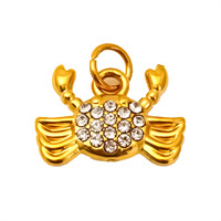 Vintage 18K verguld roestvrijstalen bedels hart kruis boog hanger voor DIY ketting armband sieraden maken groothandel