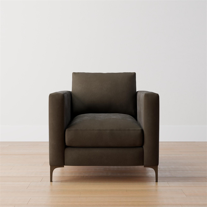 Luxury Furniture Living Room Armchair Hand Antiqued Jake Leather Armchair