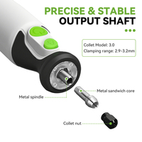 Mini outil rotatif sans fil Kit d'outils rotatifs à 5 vitesses et à chargement USB avec 50 accessoires, mini meuleuse électrique polyvalente
