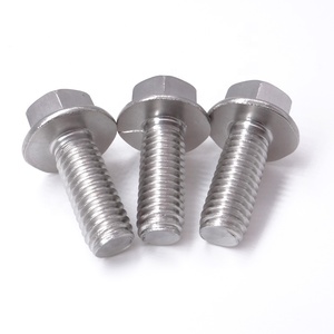 M18 mặt bích Bolt 18-8 thép không gỉ hình lục giác mặt bích Bolt với mặt bích răng cưa - Product Image 3