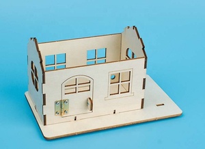 Modelo <span class=keywords><strong>de</strong></span> Casa <span class=keywords><strong>de</strong></span> Madera Hecho a Mano en 3D, Simulación <span class=keywords><strong>de</strong></span> Cabaña, Rompecabezas <span class=keywords><strong>de</strong></span> Madera para Niños, Proyectos Escolares, Equipo Educativo - Product Image 2