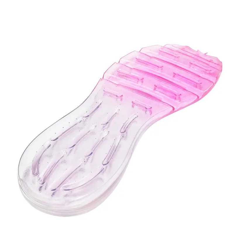 OEM Customized Made Transparent And Dye Colorful High Elastic And Soft Air Cushion Shoe Soles Midsole Outsole