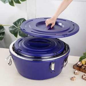 Thương mại thép không gỉ nhiệt bảo quản nồi hai lớp cách nhiệt Thùng thực phẩm ấm hơn thực phẩm lưu trữ và container - Product Image 2