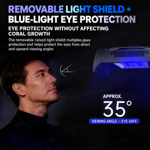 Jecod Jebao UEL S120/230 Smart Coral LED Light 8Channel Full Spectrum Reef Aquarium Light with WiFi and Bluetooth Control <strong>XR30</strong> - Product Image 4