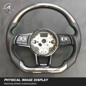 Volante di Lusso in Fibra di Carbonio Stile Sportivo Personalizzato per Volkswagen <span class=keywords><strong>Golf</strong></span> <span class=keywords><strong>7</strong></span> Passat Jetta Polo - <span class=keywords><strong>Accessori</strong></span> Auto - Product Image 5