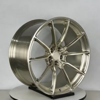 Juego de 10 Ruedas Forjadas de 21 Pulgadas en Bronce Mate, 5x112 5x114.3, para BMW Serie 7, Mercedes Clase S, Audi A8, Ligeras y de Lujo