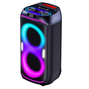 Haut-parleur portable double 6,5 pouces avec lumière RVB, Boombox Karaoké pour fêtes à domicile et en extérieur - Product Image 4