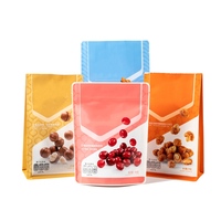 Sac d'emballage alimentaire avec impression personnalisée sac rétractable en plastique recyclable pochette de marquage à chaud sac à fermeture éclair pour popcorn croustilles de pomme de terre
