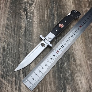 Navaja de Bolsillo Rusa de Alta Calidad OEM, Hoja 440C, Funda de Cuero, Plegable, para Exteriores, EDC, Camping, Caza, Multiusos - Product Image 6