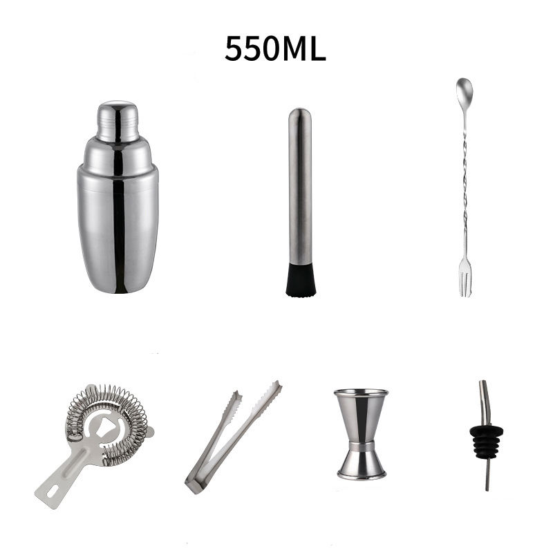 Argent 550 ml-7 pièces/ensemble