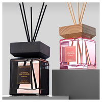 Diffuseur de parfum d'ambiance de luxe 500 ml avec bâtonnets, huile essentielle premium, flacon en verre, désodorisant