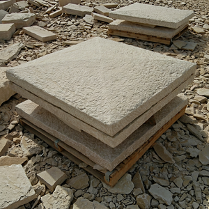 Modern Sandstone Pier Caps Outdoor Square Natural Finish Stackable Landscape <b>Stone</b> with Lifetime Warranty - Product Image 1