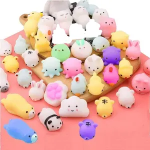 Hot Sale Custom Logo Wholesale TPR Slow Rising Rubber Mochi Squeeze Silicone Stress Squishy Toys for Kids