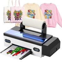 Imprimante DTF A3 avec circulation d'encre blanche et chargeur de film Imprimante DTF directe sur textile Imprimante DTF R1390 avec faisceaux logiciels